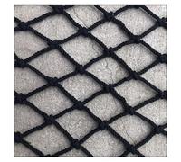 Children's Safety Net, Construction Safety Net, Decorative Rope Netting, Outdoor Playground Fence, Balcony Mesh Protection, Customizable (Color: Black, Size: 2mx4m)