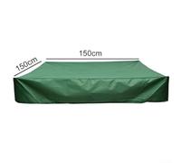 Children's Sandbox Protection Cover Waterproof and Dustproof for Outdoor Play (Green 150 * 150 * 20cm)