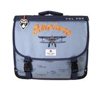 Children's satchel Pol Fox Airplane Bleu 35 cm