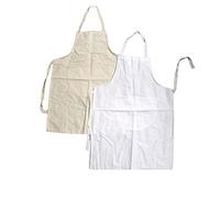 Westwood Childrens School Apron Suitable for woodwork DT Cooking Home Economics Age 5-11 years (white)