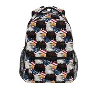 Children's School Backpack Usa Flag Eagles Elementary Kids Bookbag Rucksack