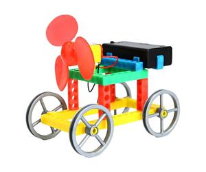 Childrens Science Education Toy Wind Energy Experiment Model Set with Single Driveshaft Design Safe and Easy to Assemble Educational Generator Set