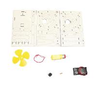 Childrens Science Experiment Set with Wooden Electric Oscillating Fan for Physics Learning and Cognitive Development Science Set for Kids