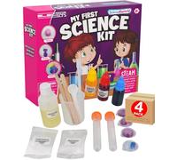 Childrens Science Kit Educational Science Experiment Set for Kids Beginner STEM Colour Changing Kit with Test Tubes Dropper Beaker Safe Home School Hands-On Activities 4 Pack - Electoys