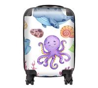 Warren Reed - Designer Children's Sea Life Suitcase - Lightweight Hard Case, TSA Lock, 4 Spinner Wheels