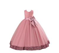 Children's Sequin Children's Dress Big Bow Dress Girl Flower Girl Dress Kids Dress Corduroy Jumper Set Wander Watch for Kids