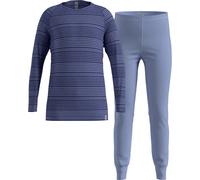Odlo Long Active Warm Eco Long Sleeve Base Layer Set Blue 8 Years Kids