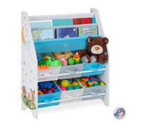 Children's shelf kids' bookshelf 6 Compartments Easy Assembly lightweight