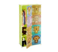 Children's shelf Kids' Storage Unit Animal Print Cabinet 5 Compartments 6.3 kg