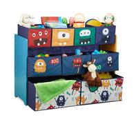 Children's shelf Kids' storage unit Playroom shelving Foldable Fabric toy shelf