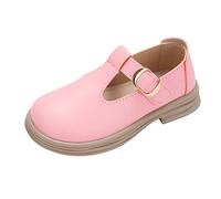 Children's Shoes Princess Heel PU Leather Barefoot Sandals Children's Slippers Breathable Evening Shoes Wide Slippers Lightweight Evening Shoes Comfortable Party Shoes Soft Sole Beach Shoes, pink, 12