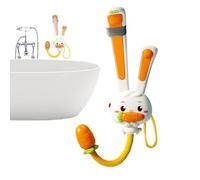 Children's Shower Head for Bathroom, Rabbit Shape Bath Entertainment, Battery Operated Spray Function for and Girls, for Nursery, Home, Toilet, Hotel, Travel, Swimming Pool, Playroom, Water Sport