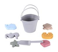 Children's Silicone Beach Toy Set - Series Portable Bucket & Shovel