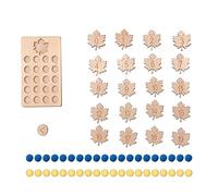 Children's Simulated Puzzle Wooden Counting Educational Toy With Cartoon Pattern Portable Educational