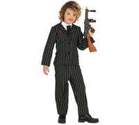 Childrens Size 1920s Gangster Striped Suit Boys Costume Kids 20s Fancy Dress