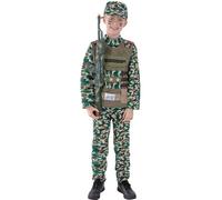 Childrens Size Army Military Boy Costume Small (4-6 years)