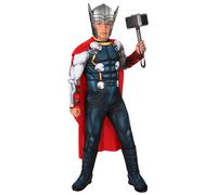Childrens Size Deluxe Thor Costume Marvel Avengers Boys Superhero Fancy Dress