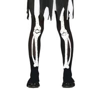 Childrens Size Halloween Gothic Skeleton Tights, Black and White (M/L (7-10 years))