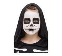 Childrens Skeleton Halloween Make Up Kit Fancy Dress Accessory