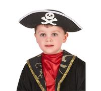 Boland 10102866 Piratenhut Children's Pirate hat, Cartoon, Black, Standard Size