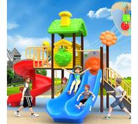 Children's Slide Castle, Modular Playground Set for Home, Indoor, Kindergarten, and Large-Scale Outdoor Play Areas(A13)