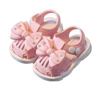 Childrens Sliders Dress Up Shoes For Parties & Birthdays Princess Open Toe Strappy Sandals Kids Slippers Girls School Size 5 Wide Fit Wedge Pink Silver Blue Purple White (Pink,7.5)