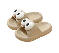 Childrens Sliders Flower Wedding Party Shoes for Little Big Kid Comfort Heeled Glitter Strappy Sandals White Slippers Swimming Kids Sandal with Ankle Zipper Girls (Khaki,13.5)