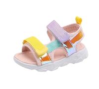 Childrens Sliders Party Shoes Block Heels Sandals With Glitter For Special Occasion Kids Slippers Beach Girls Sliders Party Halloween Cosplay Summer Autumn Children (Pink,9)