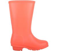 Childrens Slip On Florescent Waterproof Rain Welly Wellington Boots ABSOLUTE FOOTWEAR Orange 1