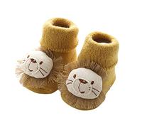 Children's Slippers Girls - Barefoot Shoes Baby Funny Children's Shoes Thermal Shoes Sock Shoes Fleece Shoes First Walking Shoes Children's Shoes Knitted Soft Sole Boys Girls, yellow, Small