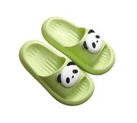 Children's Slippers Summer Slippers Open Toe Lightweight Bathing Shoes Cute 3D Panda Slippers Non-Slip Beach Sandals Girls Comfortable Flat Bath Slippers Flip Flops