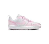 NIKE Unisex Kids Court Borough Lo Recraft Sneaker, White Pink Foam, 4 UK