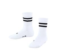 FALKE Unisex Kids Dynamic K So Cotton Patterned 1 Pair Socks, White 2003, 3-5