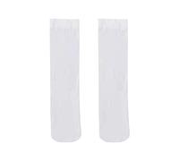 Children's Socks Stockings Calf Socks Summer Thin Style Over The Knee Socks Cute High Tube Socks Girls Mid Tube Socks Daily High School Socks Unisex Kids Boys Girls Back to School (White, 12-20 Years)