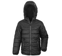 Childrens Soft Padded Shower Windproof Hooded Jacket Kids Unisex Coats Boy Girl