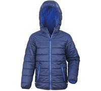 Childrens Soft Padded Shower Windproof Hooded Jacket Kids Unisex Coats Boy Girl