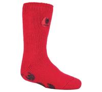 Children'S Spiderman Character Slipper Socks Heat Holders Red 12-3