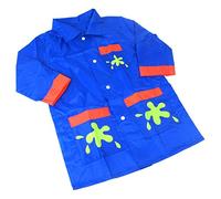 Childrens Splashproof Blue Nylon Painting Outdoor Play Coat Crafts & Messy Play Apron 3 - 5 Yrs