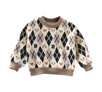 Children's Spring Autumn Winter Sweatshirt Round Neck Comfortable Casual Fashion Tops Spitfire Hoodie for Kids (White, 18-24 Months)