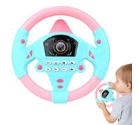 Children's Steering Wheel, Take Apart Steering Wheel Toy,Portable Driving Controller With Sound & Light, Pretend Driving Seat - Early Developing Educational Toy For Boys Girls