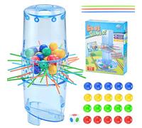 Children's Stick Pulling Game - Kerpluunk Game - Balanced Parent-child Interactive Party Early Education Toy,Fast Fun Pull Sticks Game for 2 to 4 Players Game, Kids Boys and Girls Ages 5+ (Small)