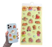Children's Stickers,Decorative Capibara Stickers | 3D Sticker, for Mobile Portable Scrapbook Birthday Classroom Awards Cards
