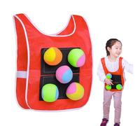 Childrens Sticky Harness Set - Hook and Loop Fleece Target Vest, Lightweight Catching Kit | Recreational Sport Equipment for Backyard Field Camping Picnic Family Gathering Field Day