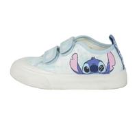 Children's Stitch Sneakers - Blue and White - Size 11 - Velcro Closure - Canvas Sneakers with TPR Sole - Rear Pull-On - Original Product Designed in Spain