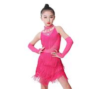 Children's Suit Drill Tassel Skirt Sequin Tassel Dance Skirt Latin Dance Skirt Festival Performance Dress Competition Dress Tassel Dress Sets Sweater Dress Toddler Girls First Birthday Girl Outfit