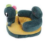 Children's Support Sofa Plush Bed for Babies Stable Electric with Adjustable Angle for Home Use (Green)