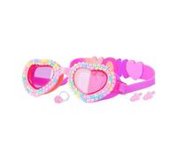 Children's Swim Goggles - HD Heart Shape Diving Eyewear Set, Anti Fog Eyes Protection Glasses, Soft Silicone Seals | Endurable Aquatic Gears For Kids Junior Youth Pool Beach Water Sports Training
