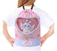 Children's Swimming Bag Backpack Waterproof Dry Separation Lightweight Drawstring Bag Cartoon Pool Accessories School Sports Gym Camping Outdoor Swimming Equipment, Rabbit., see description, See