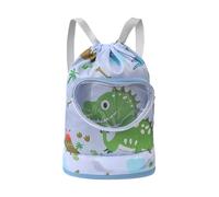 Children's Swimming Bag, Dry Separate Cartoon Drawess Lightweight Pool Accessories, Waterproof Beach Bag, Backpack for Beach School, Travel Activities, Sports, Camping, Gym, Dinosaur, see description