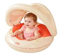 Children's Swimming Pool Float, Inflatable Sun Protection Ring with Canopy, Children's Swimming Ring, Canopy Sun Protection Float, Portable Swimming Rings for Child Safety, For Bath, When